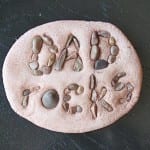 Dad Rocks Salt Dough Paperweight Craft