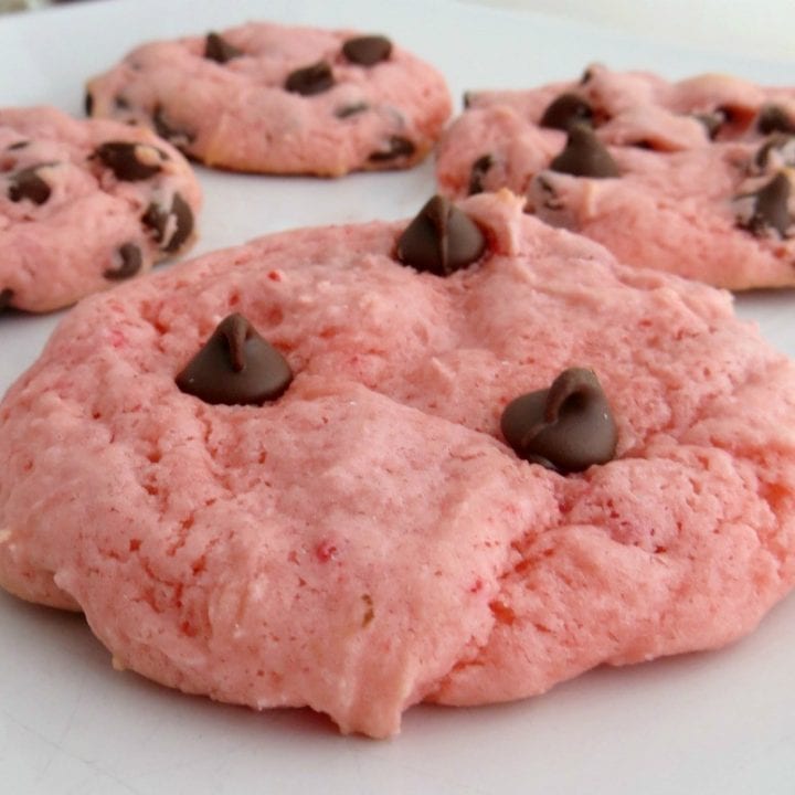 Strawberry Chocolate Chip Cake Mix Cookies Recipe OMC