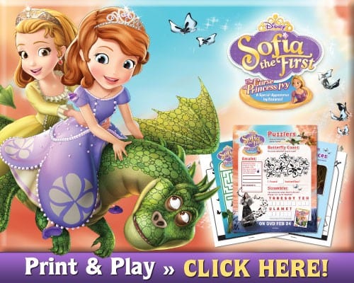 Sofia the First: The Curse of Princess Ivy Activity Sheets
