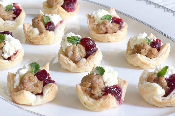 Turkey, Cranberry and Goat Cheese Party Bites Recipe