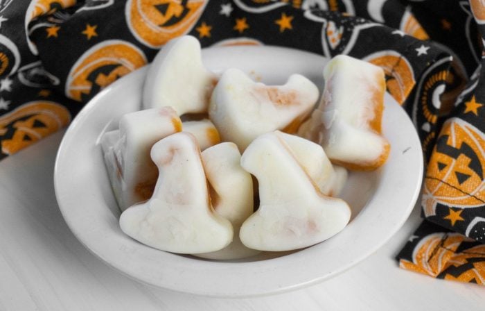 Witches Hat Pumpkin Yogurt Bites Recipe