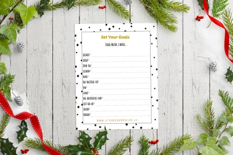 This Year, I Will…Goal Setting Printable
