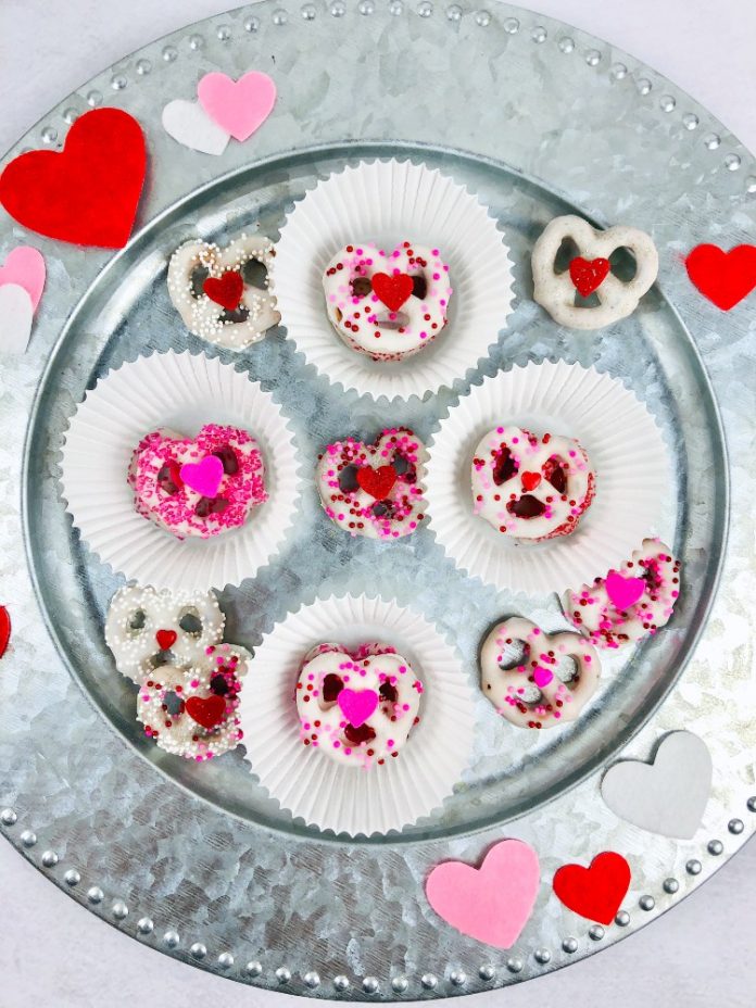 Chocolate Covered Pretzels Recipe for Valentine's Day OMC