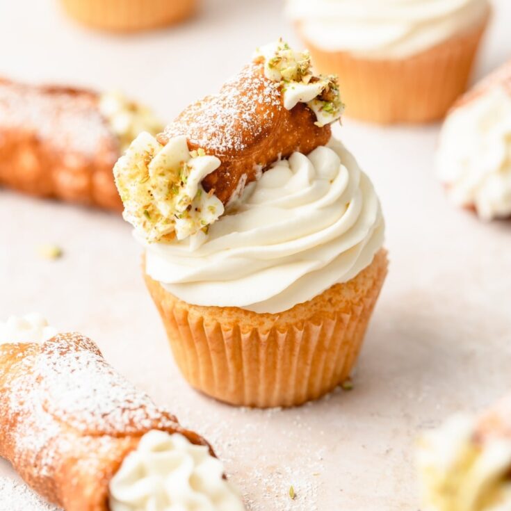 Image for Cannoli Cupcakes with Whipped Ricotta ~ Barley & Sage