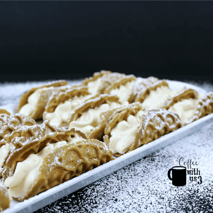 Image for Gingerbread Pizzelle Cannoli with Cardamom Filling