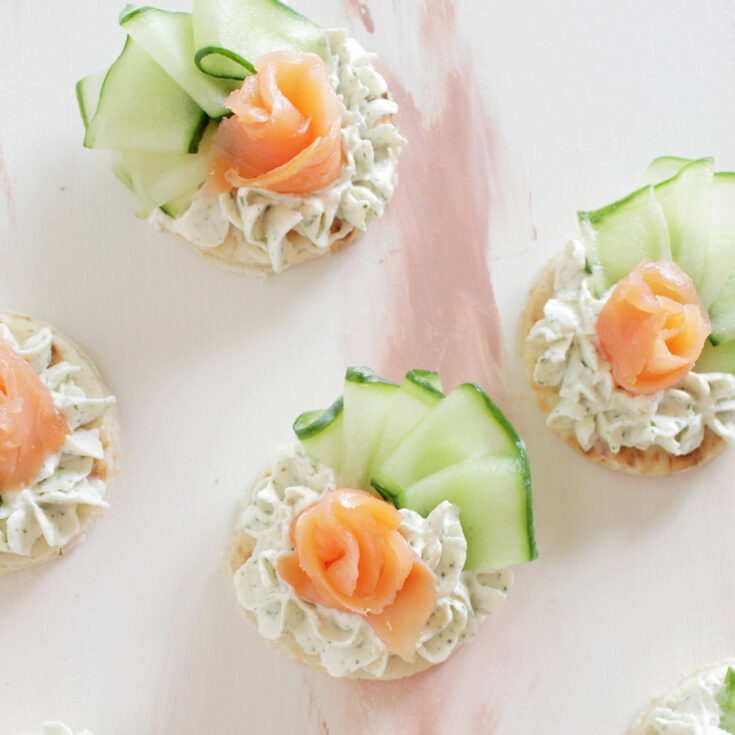 Image for 25 Minute Smoked Salmon Canapés With Cucumber