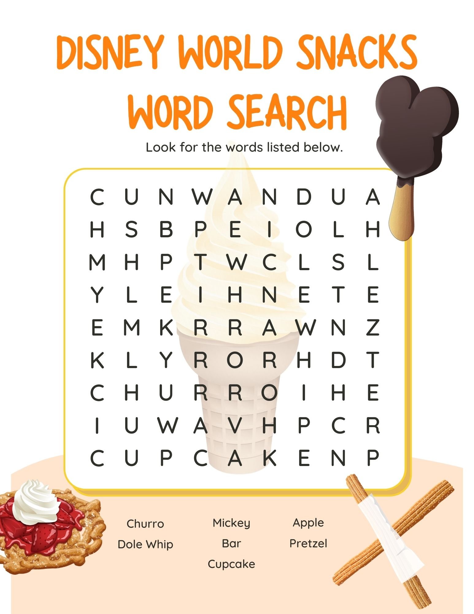 Disney Word Search for Kids Support Counselling