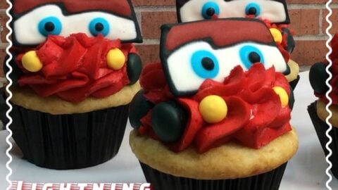 Image for Lightning McQueen Cars Cupcake Recipe #Cars3