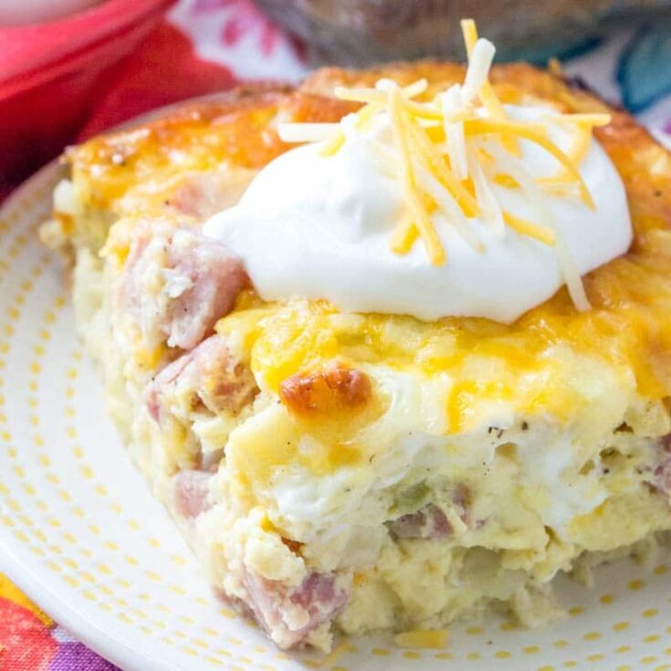 Image for Ham and Potato Breakfast Casserole For Two