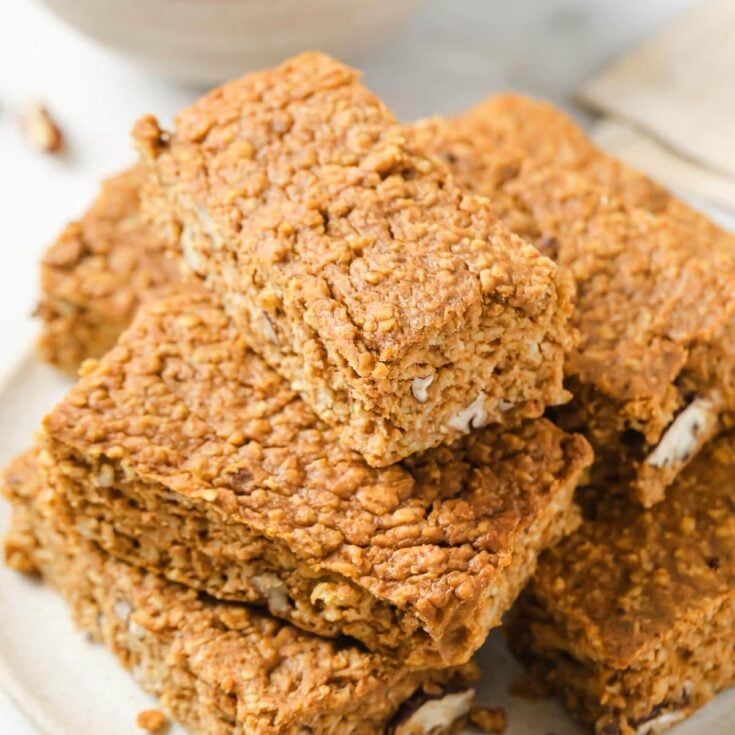 Image for Pumpkin Protein Bars - iFoodReal.com