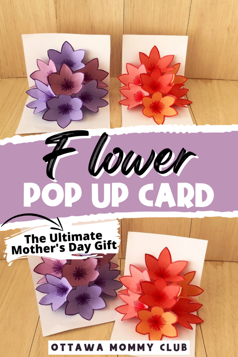 Flower Pop Up Card: Mother’s Day 3D Card | Ottawa Mommy Club