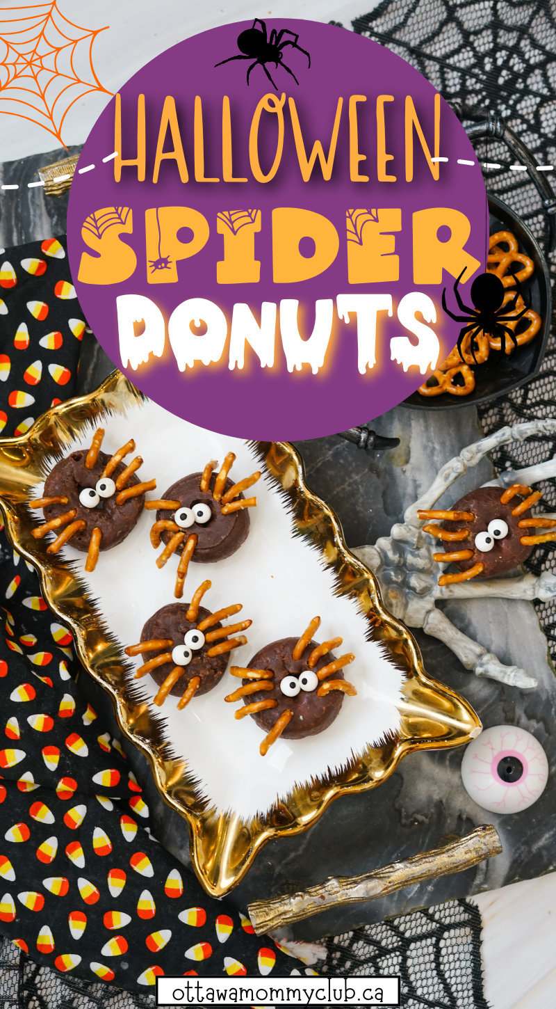spider doughnuts - Halloween treats