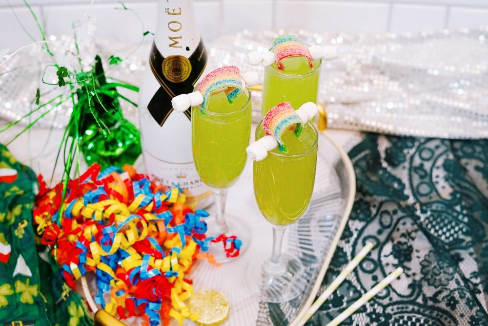 st patrick's day green cocktail