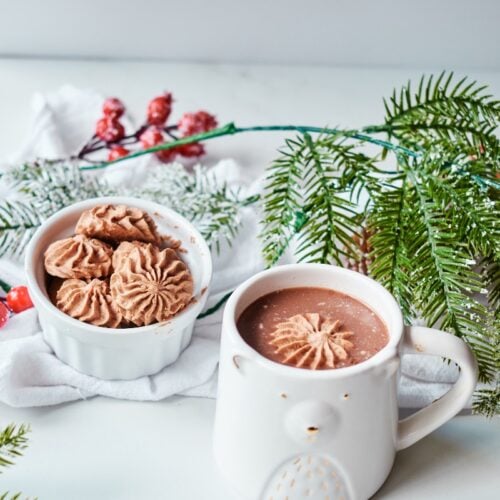 frozen whipped cream hot chocolate toppers